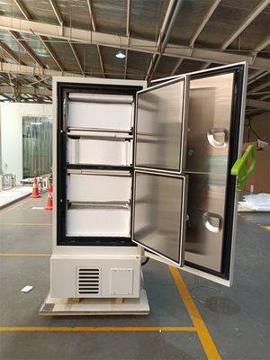 Almacenamiento vaccíneo refrigerador ultra frío vertical del refrigerador del congelador de 588 litros con el FDA y ISO y CE
