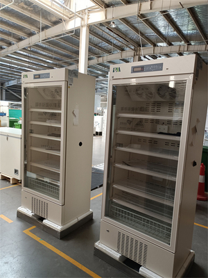 2-8 gabinete vaccíneo del refrigerador de la farmacia médica de la vertical de la capacidad del grado 415L para el equipo del hospital del laboratorio