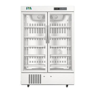 R600a 656 litros de la puerta doble de refrigerador de la farmacia con la luz interior del LED