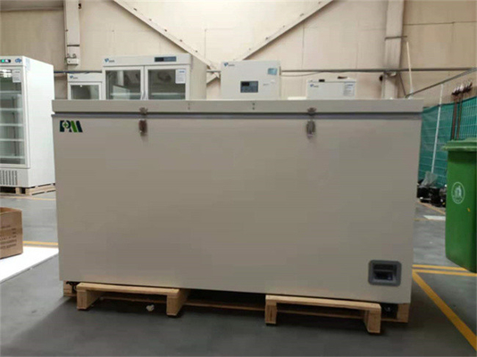 Menos 60 grados 485 litros de la capacidad de congelador biomédico horizontal del pecho para el equipo de laboratorio del hospital
