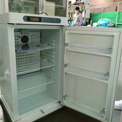 pequeño congelador de refrigerador médico vaccíneo portátil de la farmacia 100L con la puerta que hace espuma