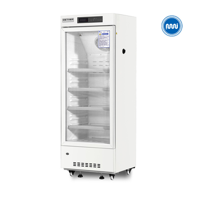 Congelador vaccíneo 226L del solo de la puerta refrigerador médico de cristal vertical de la farmacia