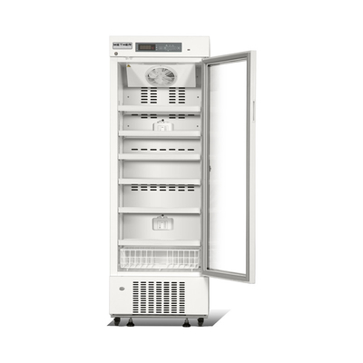 refrigerador vaccíneo médico de la farmacia del refrigerador de la sola puerta de cristal 315L para la clínica