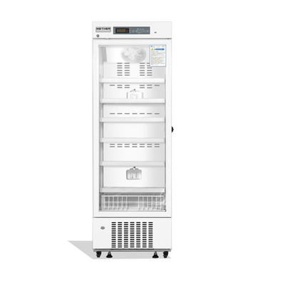 2 - Refrigerador médico de la droga de la farmacia de 8 grados con el solo CE de cristal ISO de la puerta