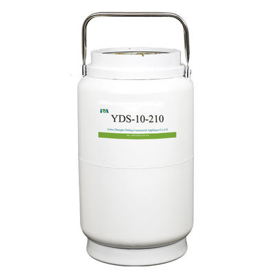 El tanque criogénico blanco del nitrógeno líquido, envase del nitrógeno líquido 2 litros