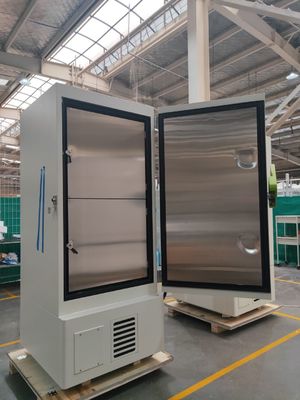 sistema de enfriamiento dual del congelador vertical ultrabajo de la temperatura de la capacidad 408L menos 86 grados