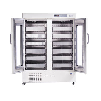 1008L interior de acero inoxidable de enfriamiento de aire forzado del refrigerador del almacenamiento de la sangre de la capacidad grande R134a