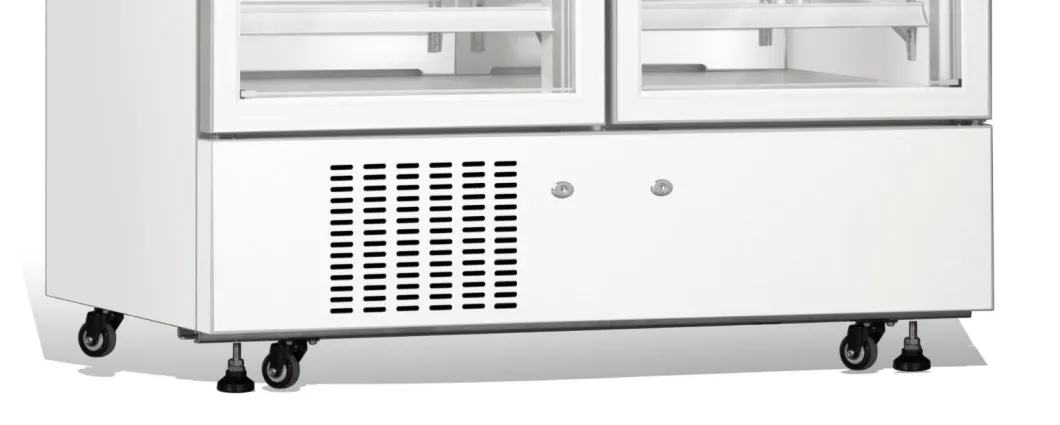 Refrigerador vaccíneo de la farmacia médica vertical del soporte de la capacidad grande 1006L de lado a lado 2-8 grados