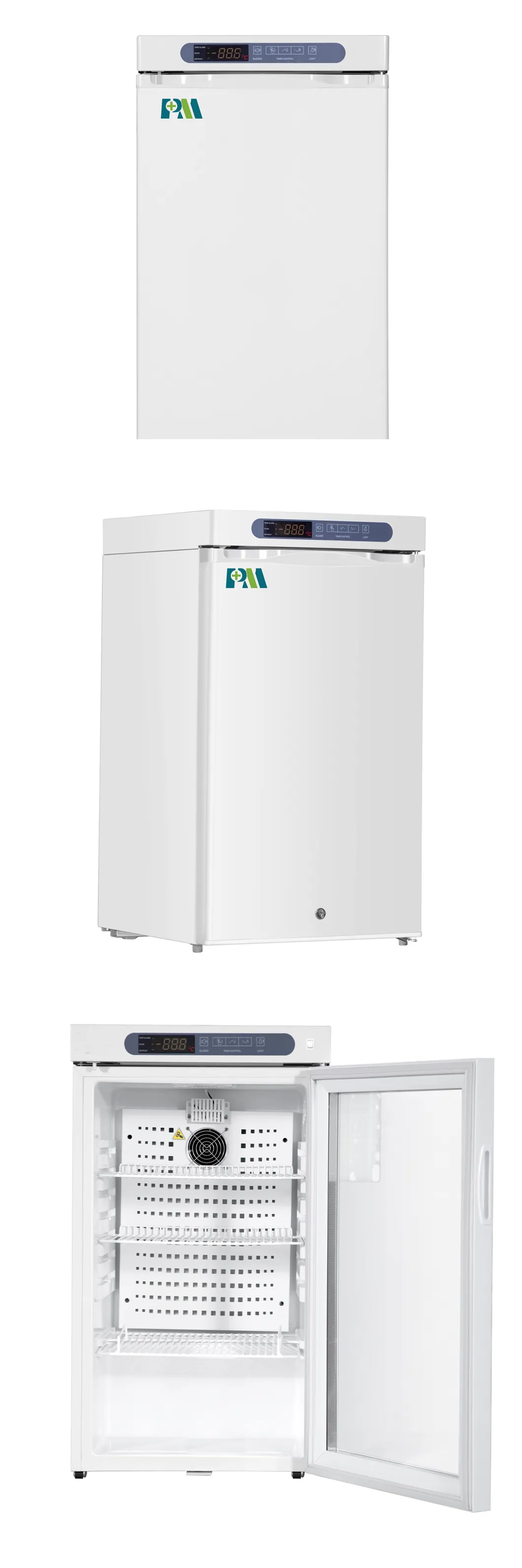Refrigerador vaccíneo de la mini farmacia económica médica vertical del soporte 100L 2-8 grados