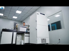 Congelador vertical médico de doble cámara independiente para vacunas a -25 grados