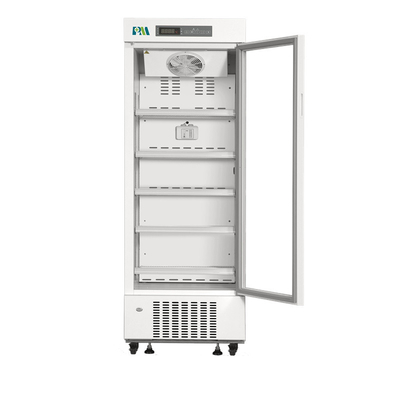 Grado médico vertical vaccíneo del congelador de refrigerador de la sola puerta de cristal