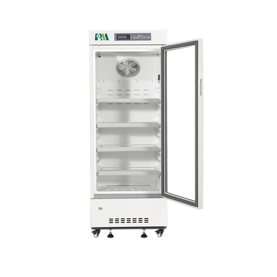 Grado médico vertical vaccíneo del congelador de refrigerador de la sola puerta de cristal