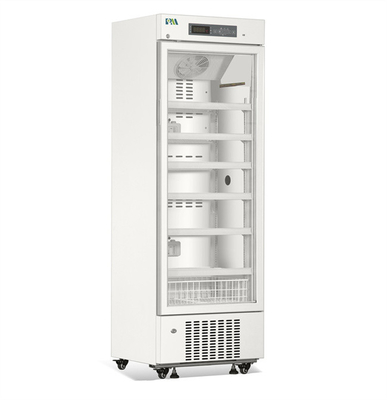 2-8 refrigerador médico farmacéutico del refrigerador de la capacidad grande del grado 312L con la sola puerta de cristal para el almacenamiento vaccíneo