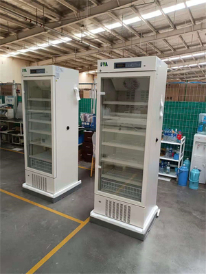 Refrigerador farmacéutico biomédico del grado de Frost 315L puerta de cristal auto de la capacidad de la sola
