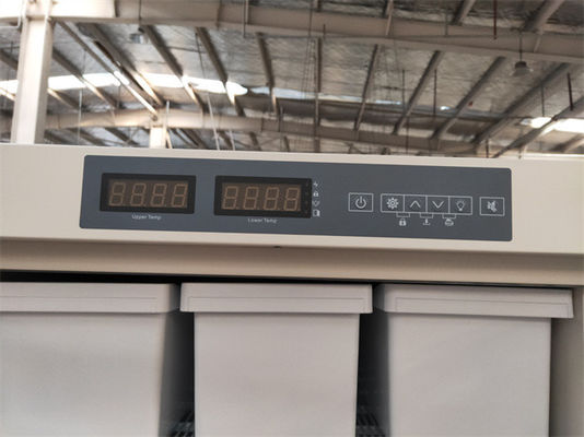 528 litros de montante de la capacidad que coloca el gabinete vaccíneo biomédico profundo del refrigerador del congelador con las cámaras independientes dobles