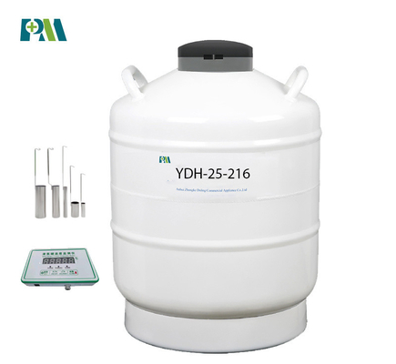 El tanque seco del nitrógeno del expedidor de PROMED para el transporte criogénico YDH-25-216 de la muestra