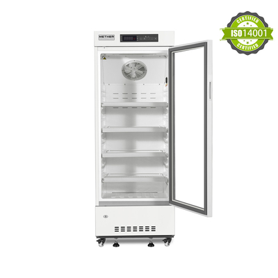 2-8 refrigerador vertical 226L del grado médico del laboratorio del hospital del grado con la sola puerta de cristal de alta calidad
