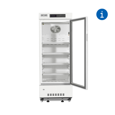 2-8 el espray del grado cubrió el refrigerador vertical de acero de la farmacia del grado médico 236 litros