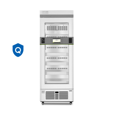 Refrigerador de vacunas de farmacia clínica 415L con puerta de vidrio caliente para mejores condiciones de almacenamiento
