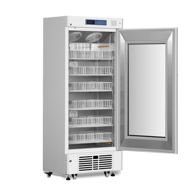 4°C Eficiente Refrigerador de bancos de sangre con puerta de vidrio de calefacción para almacenamiento óptimo de sangre