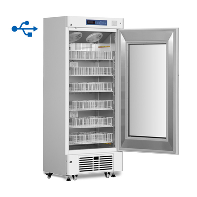 4°C Eficiente Refrigerador de bancos de sangre con puerta de vidrio de calefacción para almacenamiento óptimo de sangre