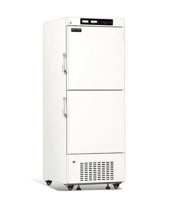 refrigerador biomédico del congelador de la baja temperatura del montante doble de la cámara de los cajones 358L 12 para el gabinete de almacenamiento vaccíneo