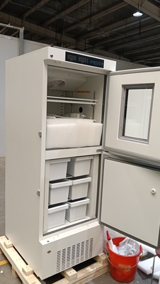Refrigerador médico congelador 528L. Almacenamiento frío de doble zona para vacunas y medicamentos.