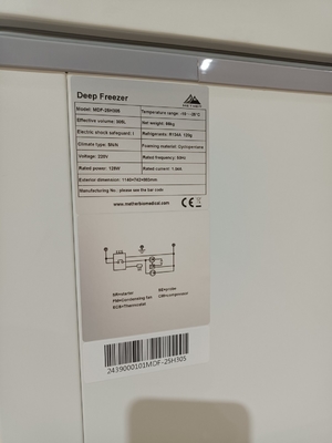 MDF-40H305 -40°C Biomédico Corazón Congelador Profundo 305L Calidad Médica Congelador de Almacenamiento Criogénico