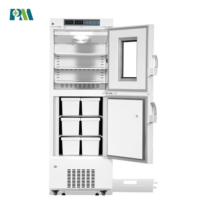 Refrigerador vaccíneo vertical de enfriamiento de aire forzado real del congelador de la farmacia del hospital del laboratorio de R600a