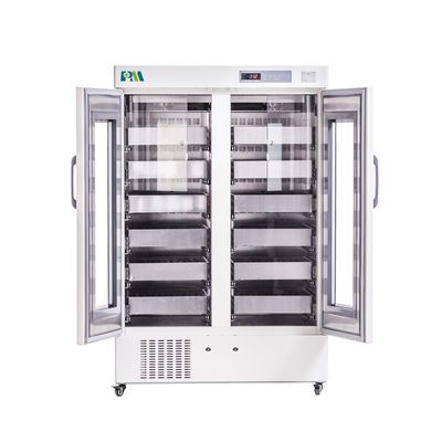 1008 litros de capacidad congelador médico del banco de sangre de 4 grados con 304 cajones de acero inoxidables