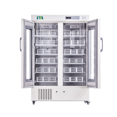Refrigeradores del banco de sangre de la capacidad de 658 litros para el equipo de laboratorio del hospital del almacenamiento de la muestra de sangre
