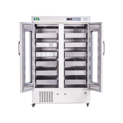 capacidad grande 1008L refrigerador del bolso de la sangre de 4 grados con 12 cajones de acero inoxidables de alta calidad
