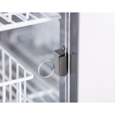congelador de 108L Mini Portable Biomedical Blood Storage puerta de cristal de tres capas con el calentador