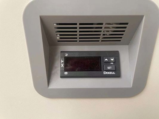 Indicador digital de enfriamiento directo de acero inoxidable refrigerante del congelador LED del pecho del laboratorio R290