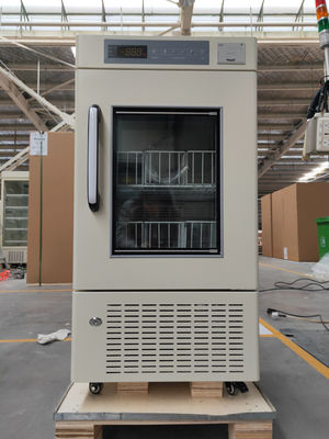 aire a presión real de sangre 108L del refrigerador criogénico vertical del banco que refresca 4 grados para el hospital